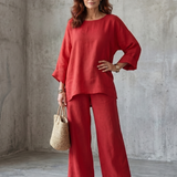 Pavla | Oversize komplet s tunikou a širokými kalhotami