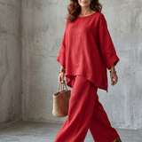 Pavla | Oversize komplet s tunikou a širokými kalhotami