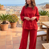 Pavla | Oversize komplet s tunikou a širokými kalhotami