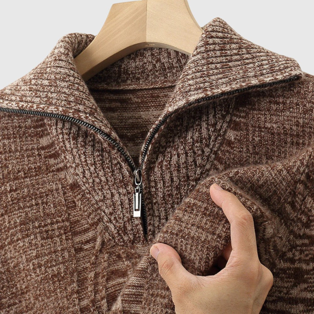 Vlastimil | Merino svetr se zipem Taranto