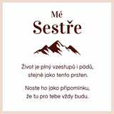 Nastavitelný prsten – Mé sestře – Vždy budu po tvém boku