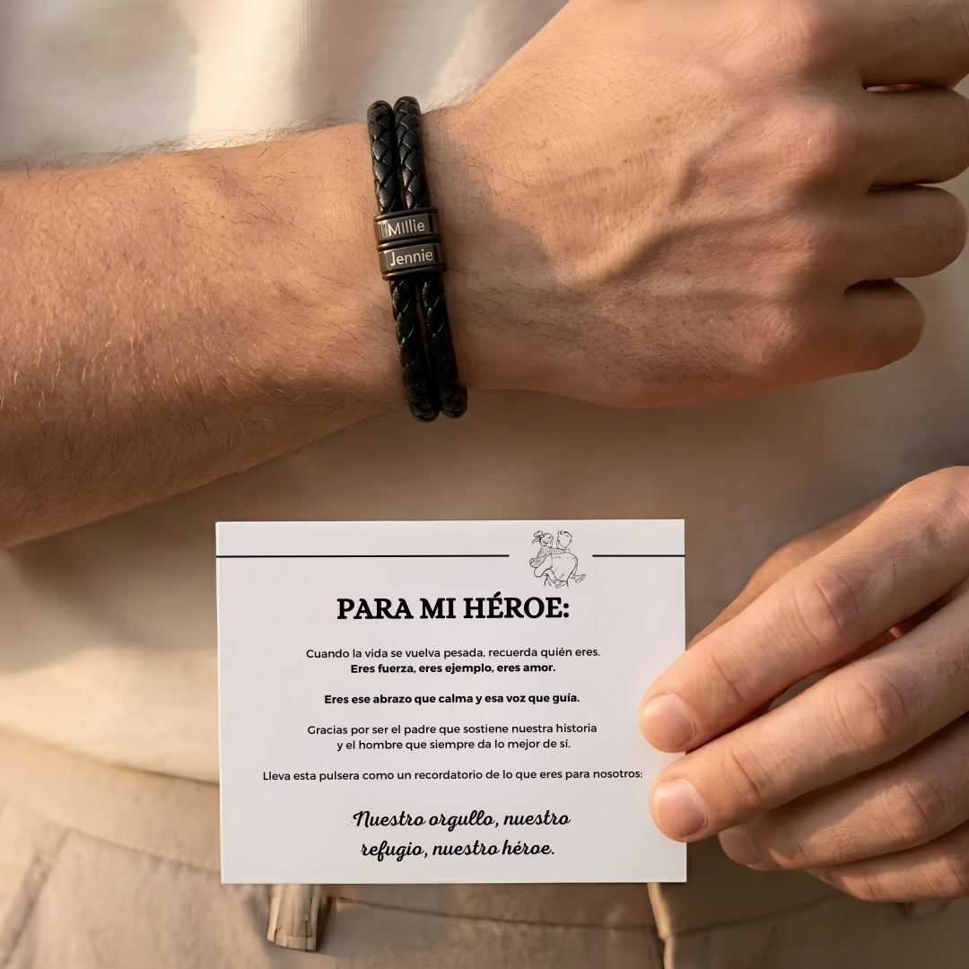 Náramek Můj hrdina – personalizovatelný jmény