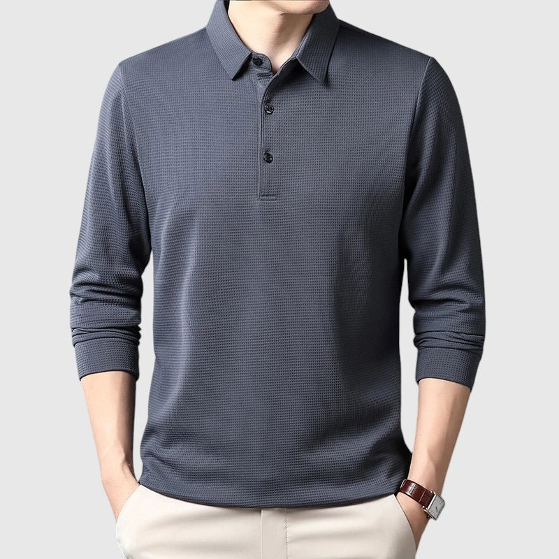 Leoš | Elegantní polokošile s dlouhým rukávem