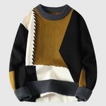 Jaroslav | Pletený svetr s patchwork vzorem