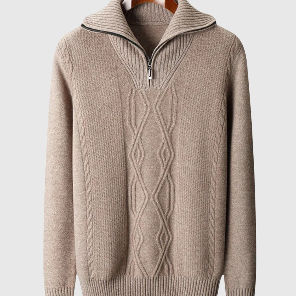 Vlastimil | Merino svetr se zipem Taranto