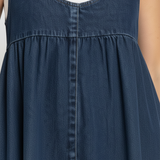 Kamila - Maxi šaty z opraného vintage denimu