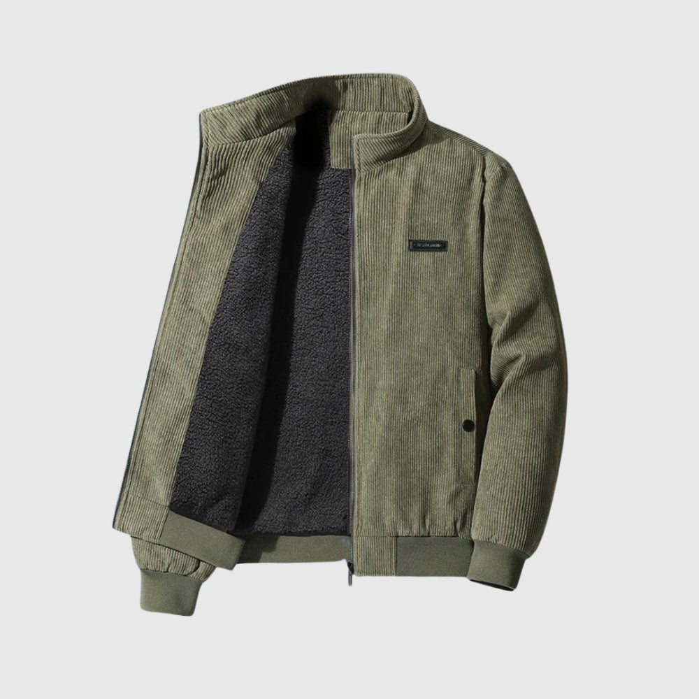 Radslav | Retro manšestrová bunda se sherpou